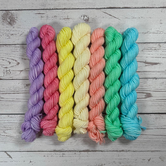 Bouquet of Tulips mini skein set/ Dyed to Order