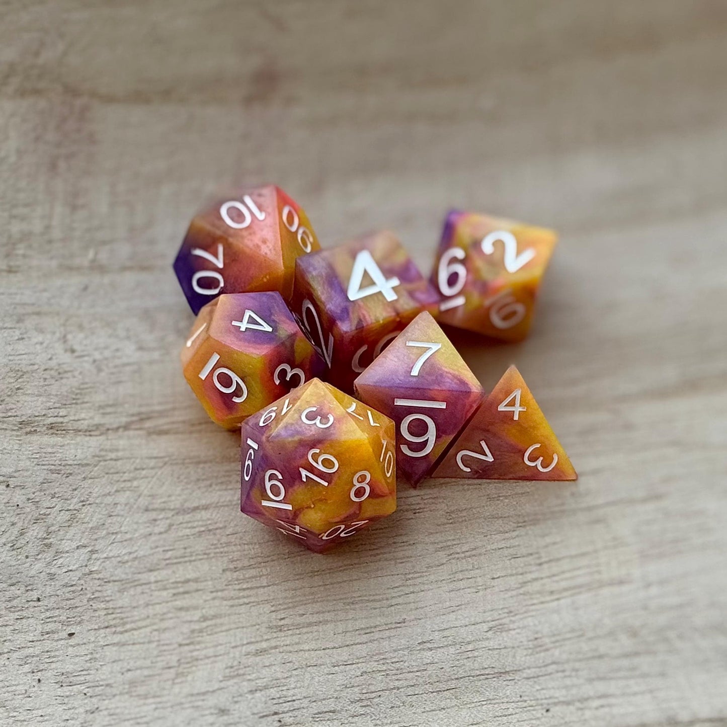 Spring Day handmade dice In stock
