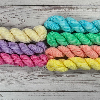 Bouquet of Tulips mini skein set/ Dyed to Order