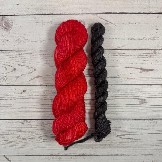 Cardinal sock set/ Dyed to Order