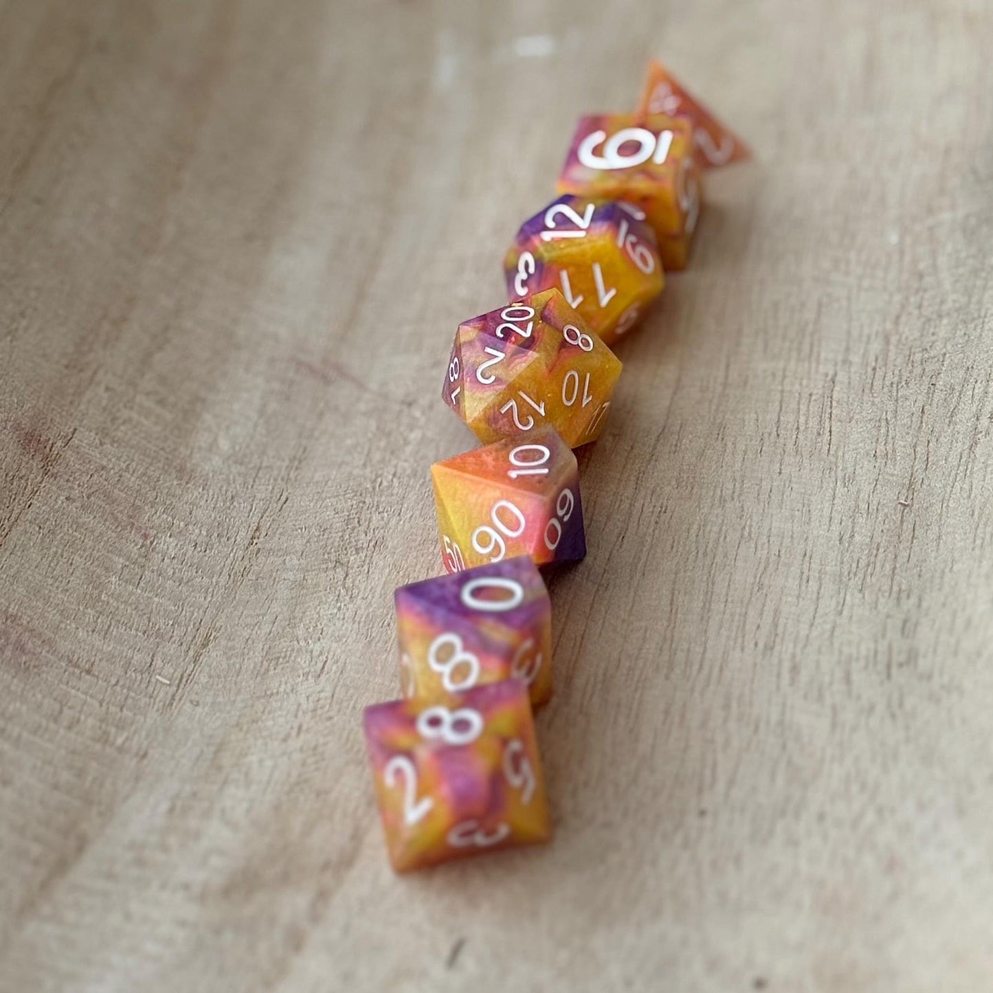 Spring Day handmade dice In stock