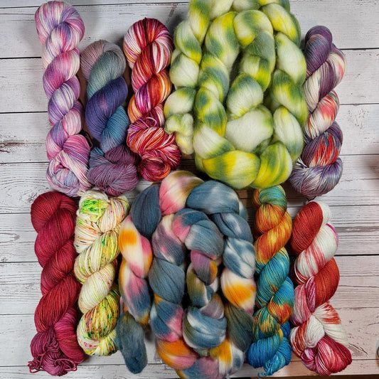 Dice Dye collection 3 fiber/Dyed to order
