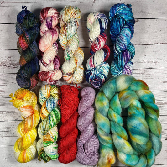 Dice Dye collection 4 fiber/Dyed to order